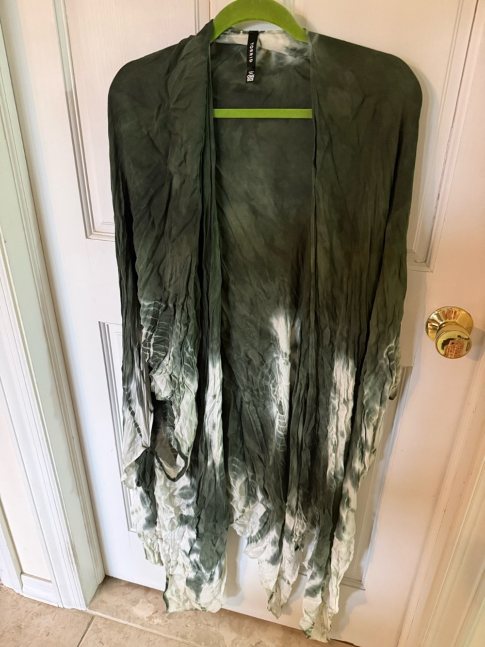 torrid Dark Olive Green Open Front Kimono